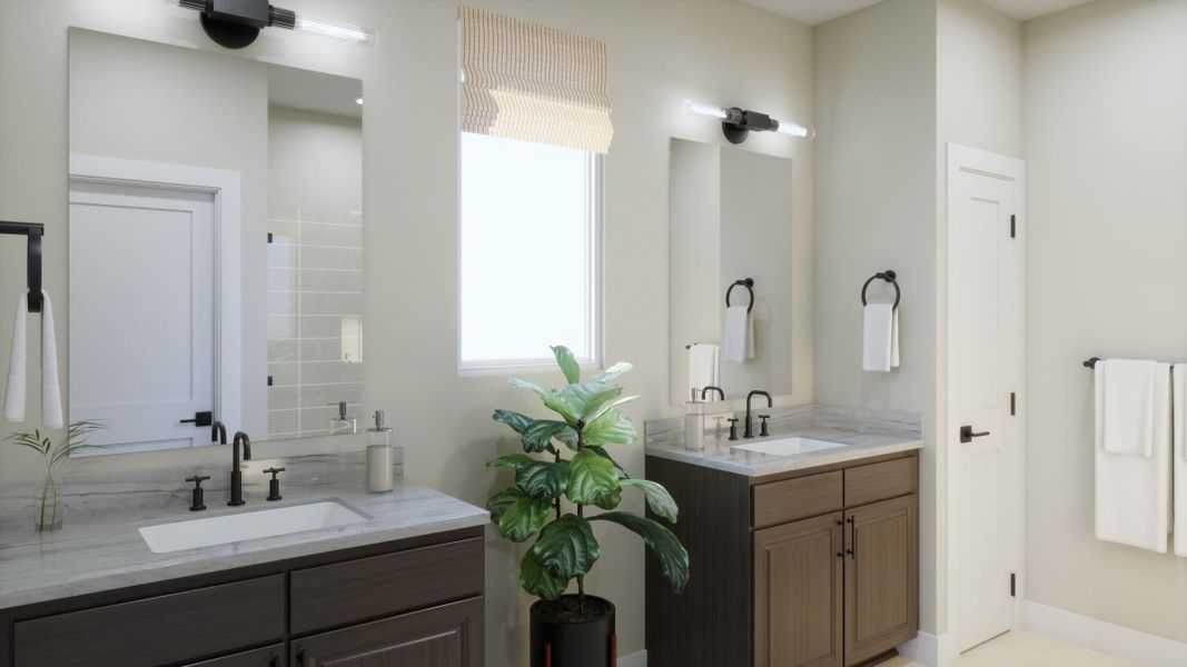 Representative furnished interior of a home built from the 4013 by Risewell Homes in Parkton Square, Kyle (Image 14).
