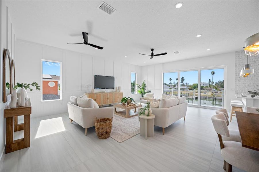 Furnished interior view inside a new home in , Madeira Beach (Image 15).