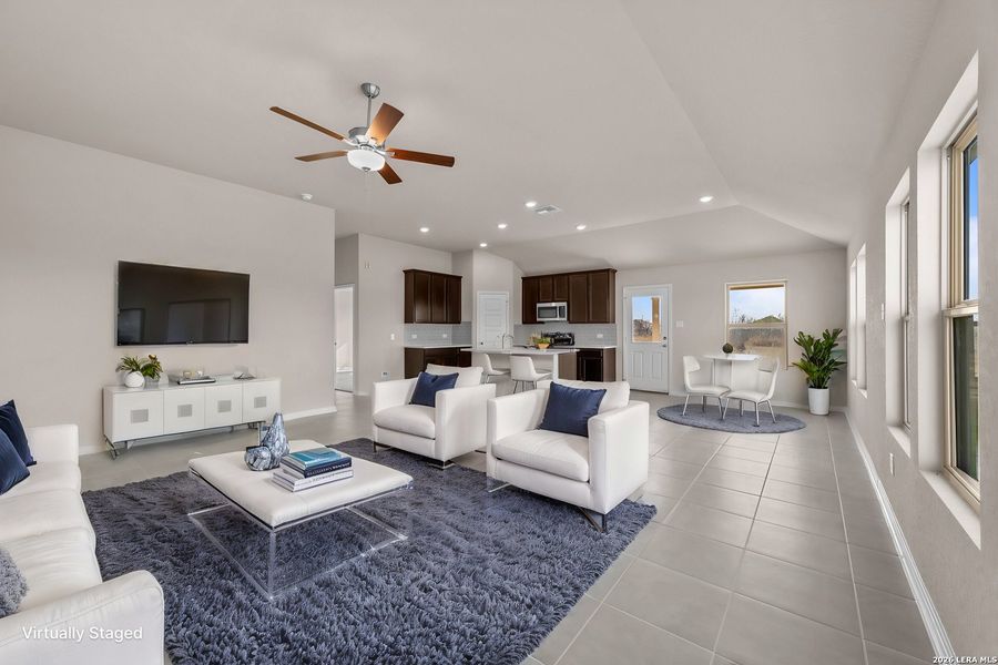 Furnished interior view inside a new home in Greenspoint Heights, Seguin (Image 7).