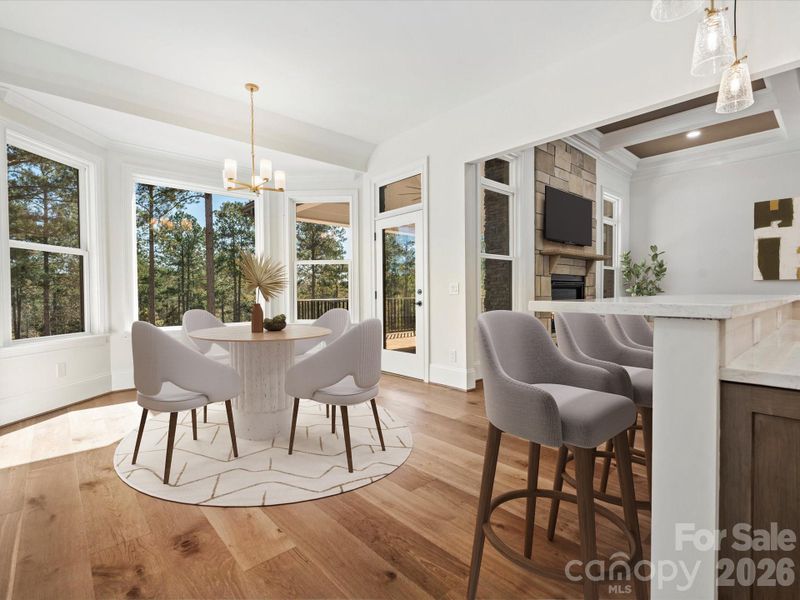 Furnished interior view inside a new home in , Connelly Springs (Image 5).