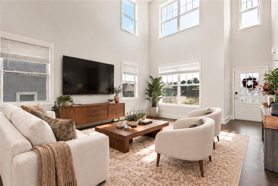 Furnished interior view inside a new home in , Cumming (Image 9).