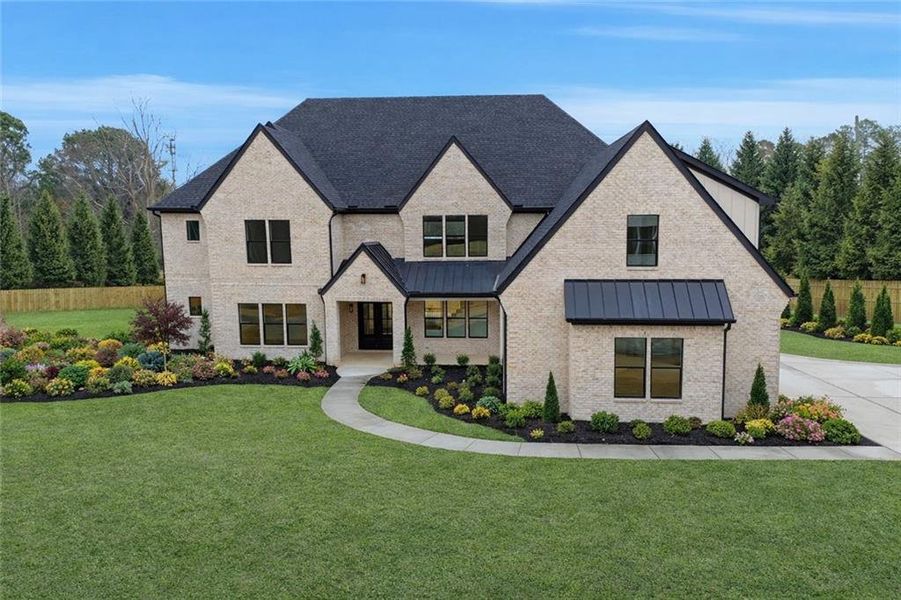 Front exterior of a new home in , Buford, GA, highlighting curb appeal (Image 23).