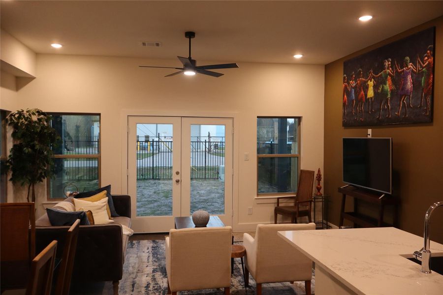 Furnished interior view inside a new home in , Houston (Image 26). Furnished interior view inside a new home in , Houston (Image 26).
