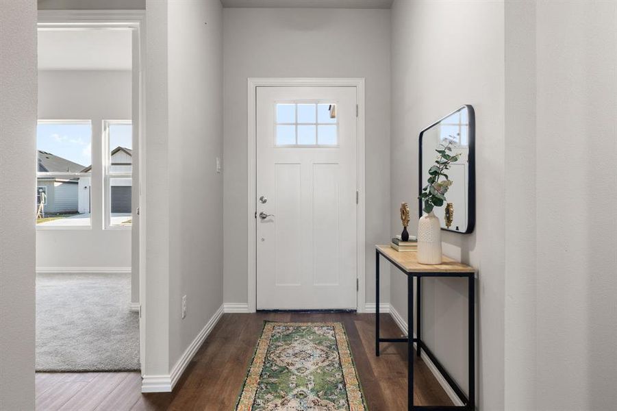 Furnished interior view inside a new home in Trails of Fossil Creek, Fort Worth (Image 16). Furnished interior view inside a new home in Trails of Fossil Creek, Fort Worth (Image 16).