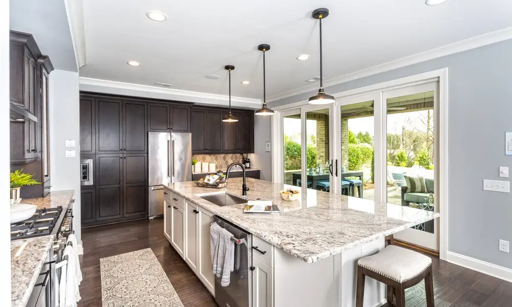 Representative furnished interior of a home built from the Coronado by Classica Homes in Weddington Grove, Weddington (Image 9).