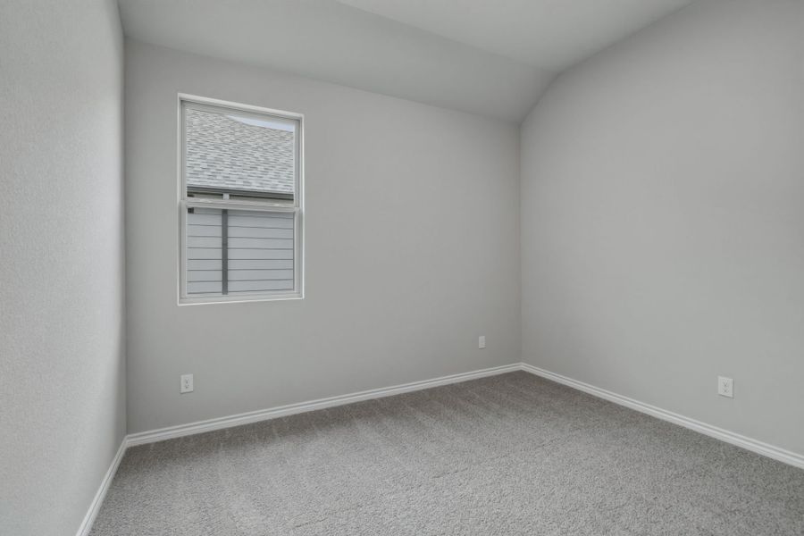 Bedroom in the Cedar home plan by Trophy Signature Homes – REPRESENTATIVE PHOTO Bedroom in the Cedar home plan by Trophy Signature Homes – REPRESENTATIVE PHOTO