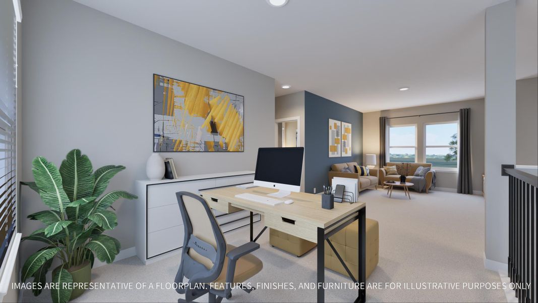 Furnished interior view inside a new home in Emberly  45', Beasley (Image 27).