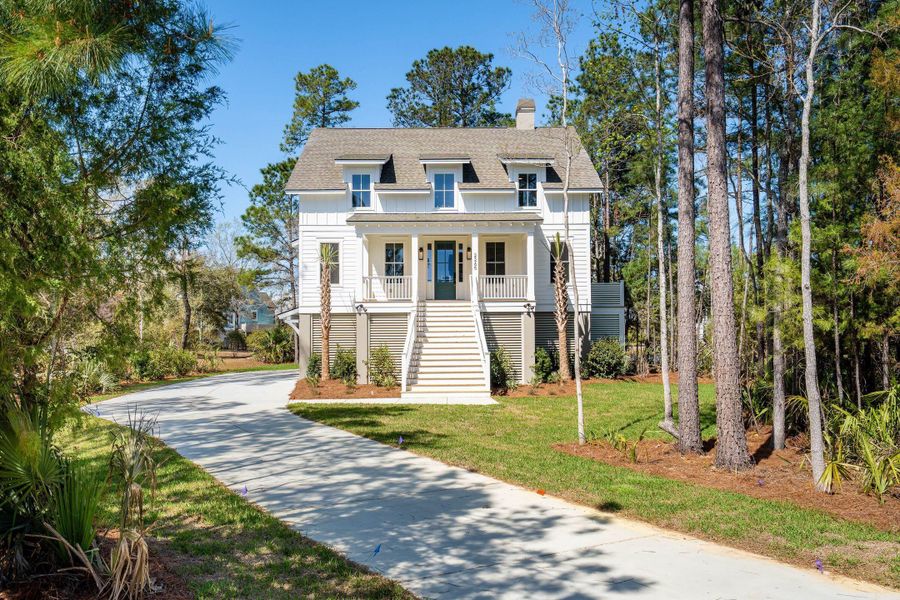 Front exterior of a new home in , Mount Pleasant, SC, highlighting curb appeal (Image 27).