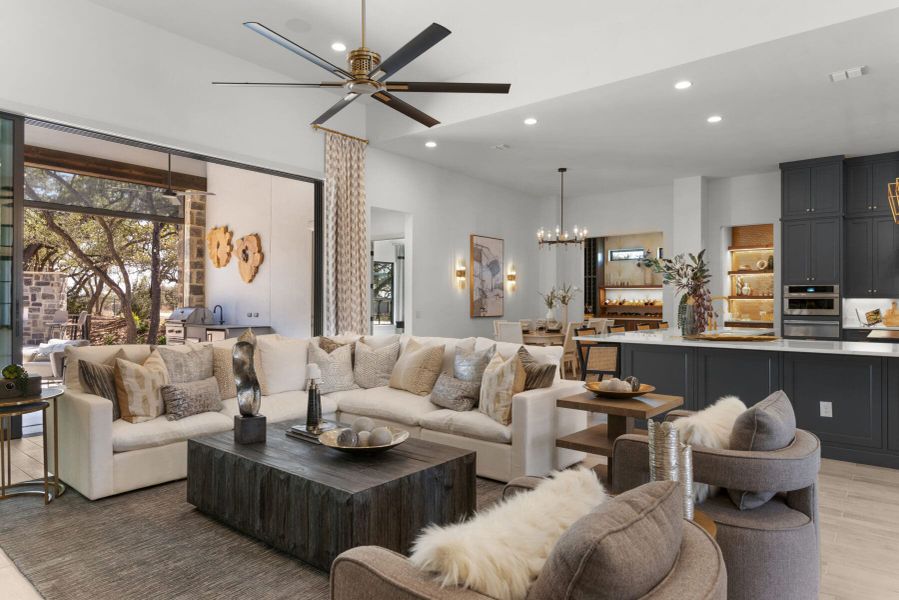 Furnished interior view inside a new home in Belle Oaks, Bulverde (Image 59).