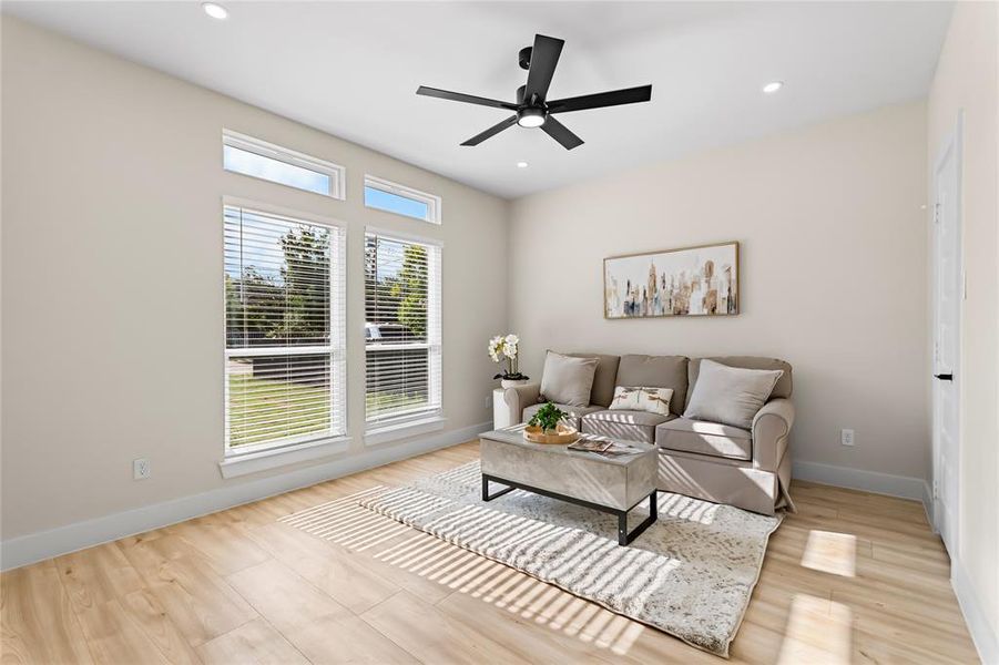 Furnished interior view inside a new home in , Dallas (Image 6).