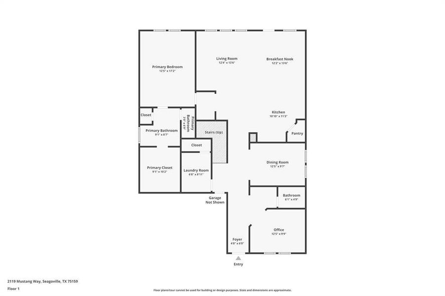 2D floor plan layout of this home in Stonehaven, Seagoville, TX (Image 4). 2D floor plan layout of this home in Stonehaven, Seagoville, TX (Image 4).