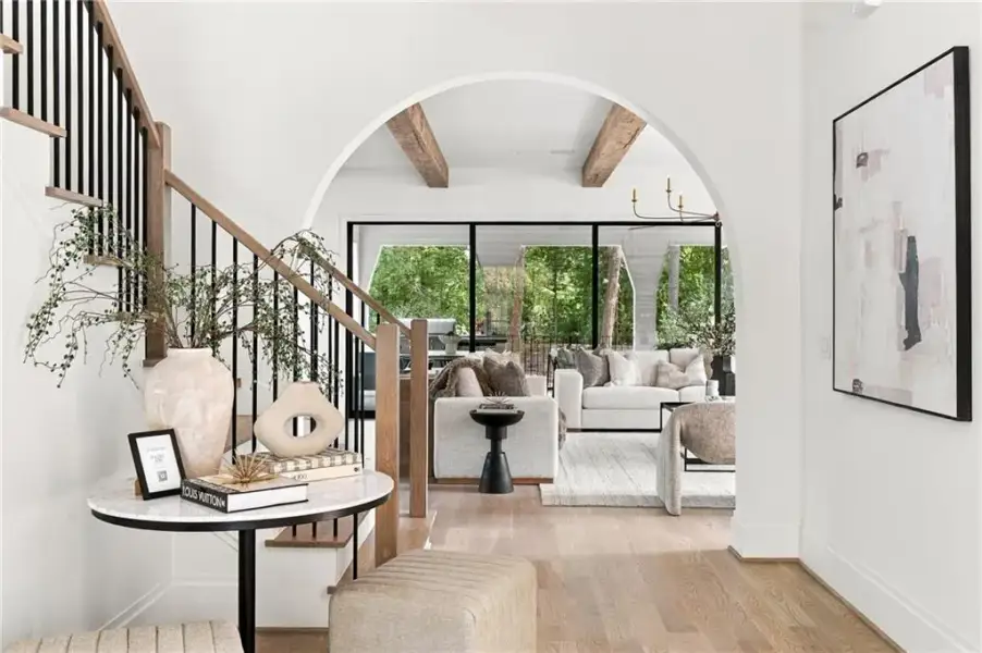 Furnished interior view inside a new home in , Atlanta (Image 10).