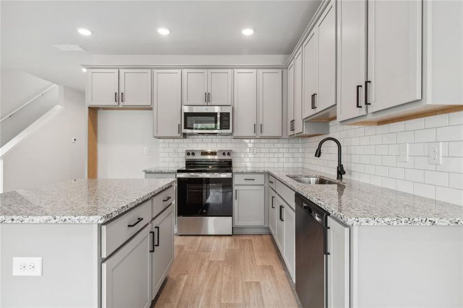 Furnished interior view inside a new home in , Cleveland (Image 3).