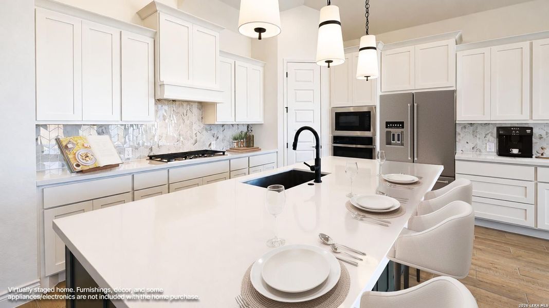 Furnished interior view inside a new home in Legacy at Lake Dunlap, New Braunfels (Image 14).