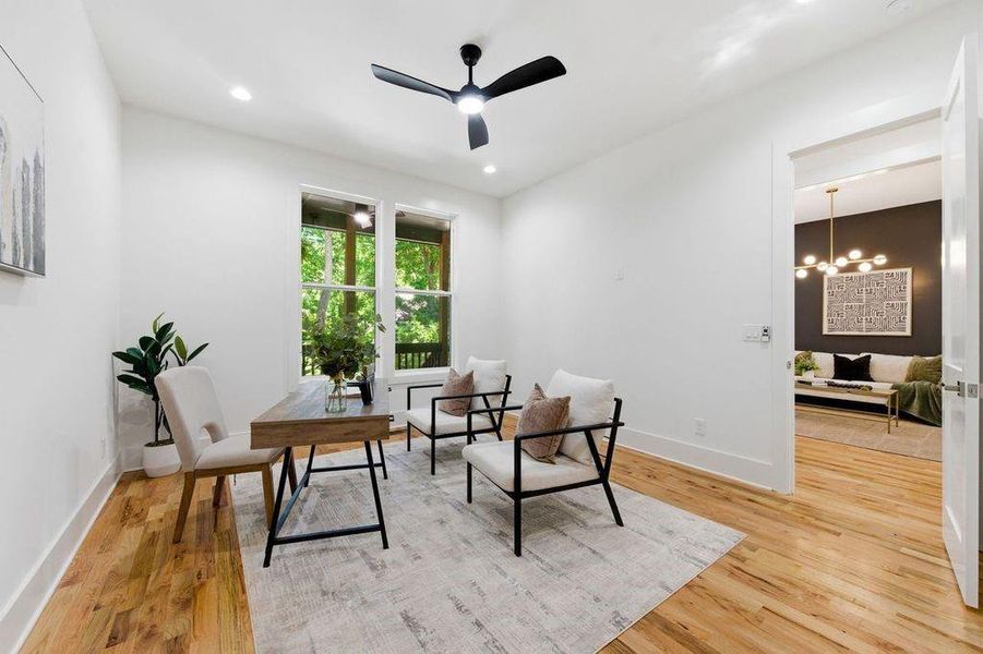 Furnished interior view inside a new home in , Atlanta (Image 15).