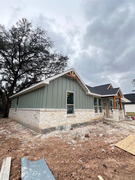 In-progress construction of a new home in , Damon, TX (Image 6).