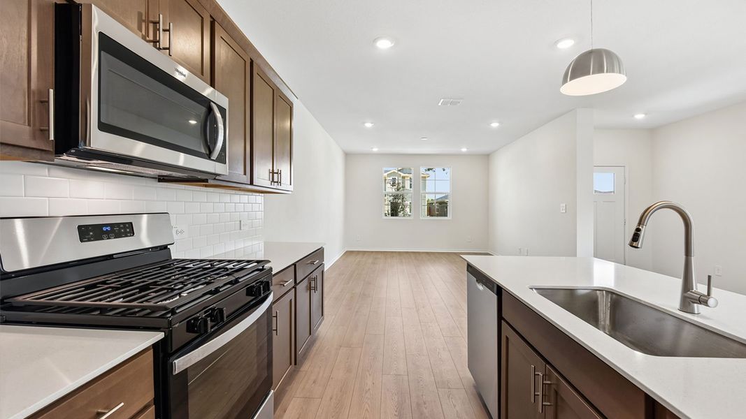Furnished interior view inside a new home in Valverde, Bastrop (Image 11).