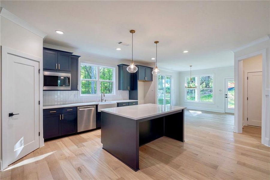 Furnished interior view inside a new home in , Atlanta (Image 9).