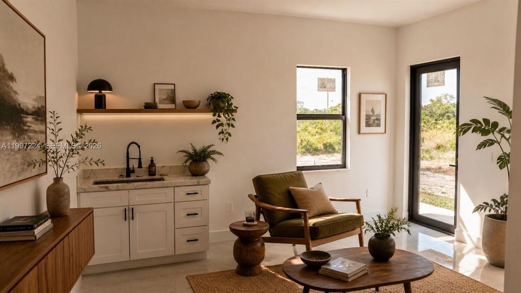 Furnished interior view inside a new home in , Lehigh Acres (Image 3).
