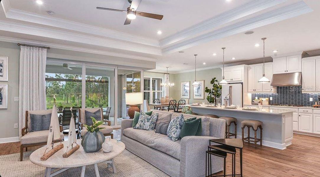 Furnished interior view inside a new home in Palms at Coasterra, Palmetto (Image 3).
