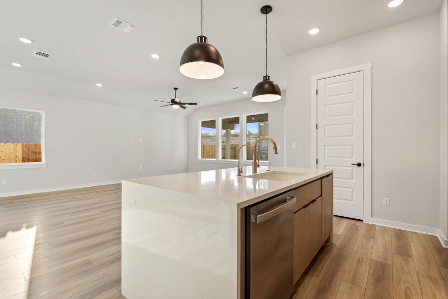 Furnished interior view inside a new home in Lariat, Liberty Hill (Image 7).