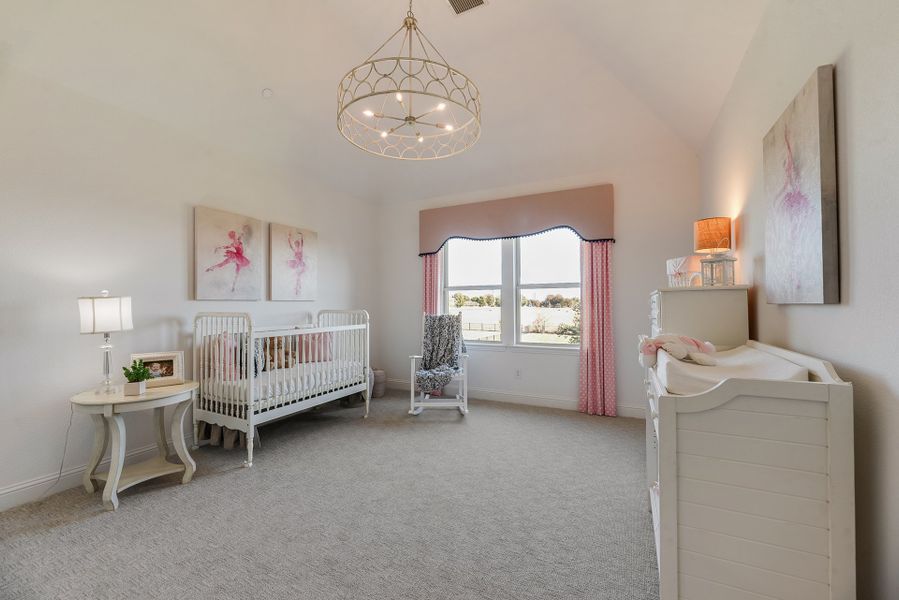 Furnished interior view inside a new home in King's Crossing - Phase 3, Allen (Image 40). Furnished interior view inside a new home in King's Crossing - Phase 3, Allen (Image 40).