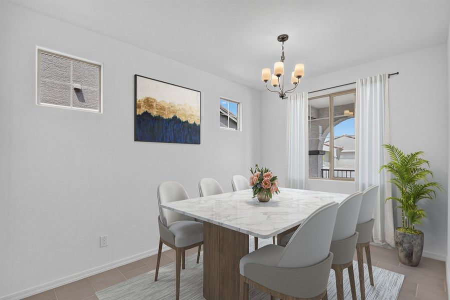 Furnished interior view inside a new home in Stonehaven, Glendale (Image 8).