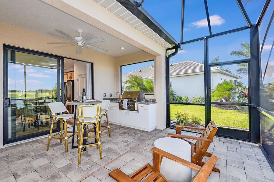 Representative exterior details of a home built from the Imagination 2 by Neal Communities in SkySail, Naples (Image 3).