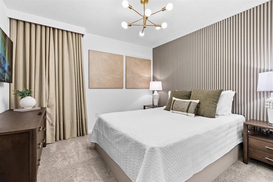 Furnished interior view inside a new home in , Davenport (Image 22).