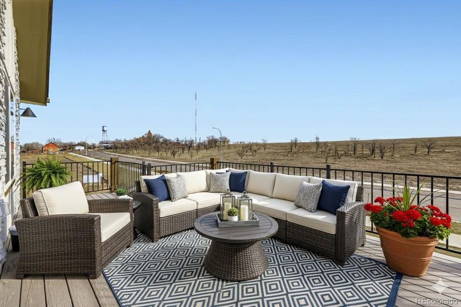 virtually staged top deck