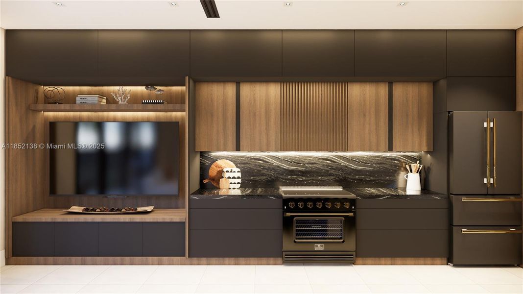 Furnished interior view inside a new home in , Miami (Image 30).