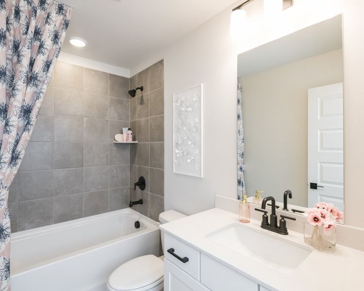 Furnished interior view inside a new home in Vines at Mill Creek - Legacy Series, Braselton (Image 27).