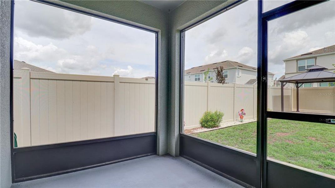 Exterior details and patio area of a home in Epperson, Wesley Chapel (Image 3).
