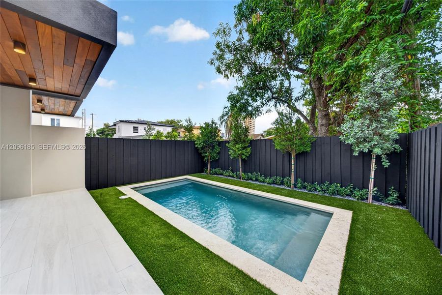 Exterior details and patio area of a home in , Miami (Image 29). Exterior details and patio area of a home in , Miami (Image 29).