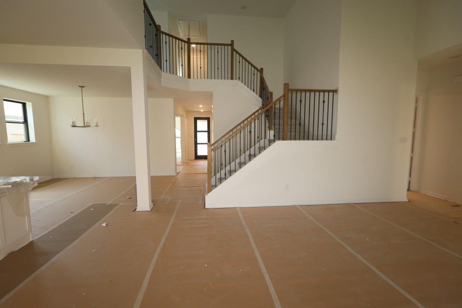 In-progress construction of a new home in Sundance Cove Lakeside - Overlook View Collection, Crosby, TX (Image 13). In-progress construction of a new home in Sundance Cove Lakeside - Overlook View Collection, Crosby, TX (Image 13).