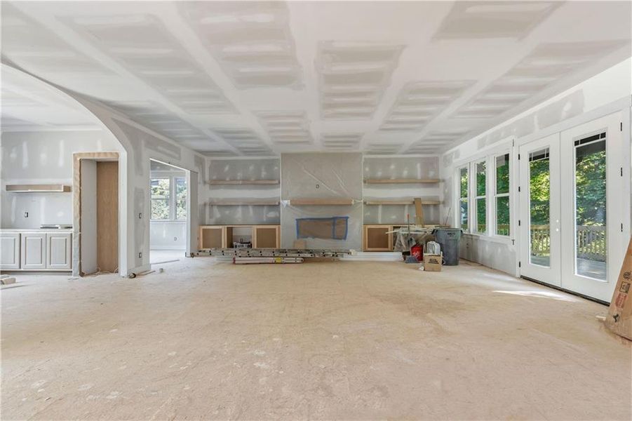 In-progress construction of a new home in , Peachtree Corners, GA (Image 7).