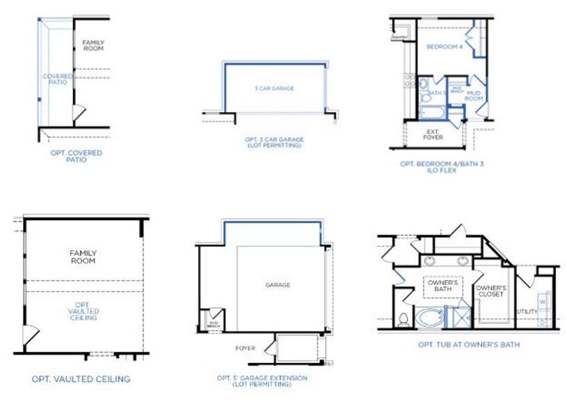 2D floor plan layout for the Lagos by Tricoast Homes in Lago Mar 50' & 55', Texas City, TX (Image 10). 2D floor plan layout for the Lagos by Tricoast Homes in Lago Mar 50' & 55', Texas City, TX (Image 10).