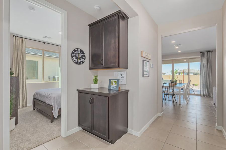 Representative furnished interior of a home built from the 1603 by Elliott Homes in Acacia at Santana, Yuma (Image 17).