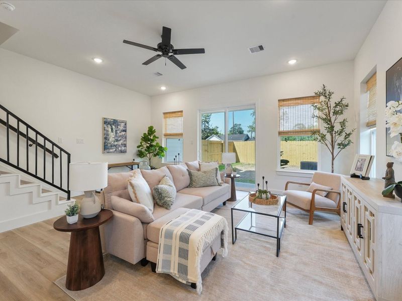 Furnished interior view inside a new home in , Houston (Image 7).