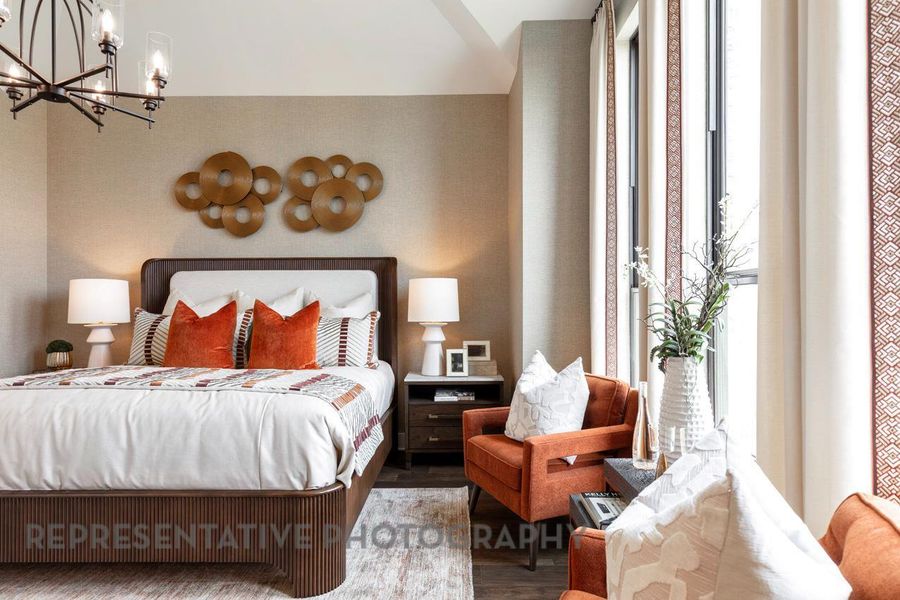 Furnished interior view inside a new home in Lariat: 70ft. lots, Liberty Hill (Image 12).