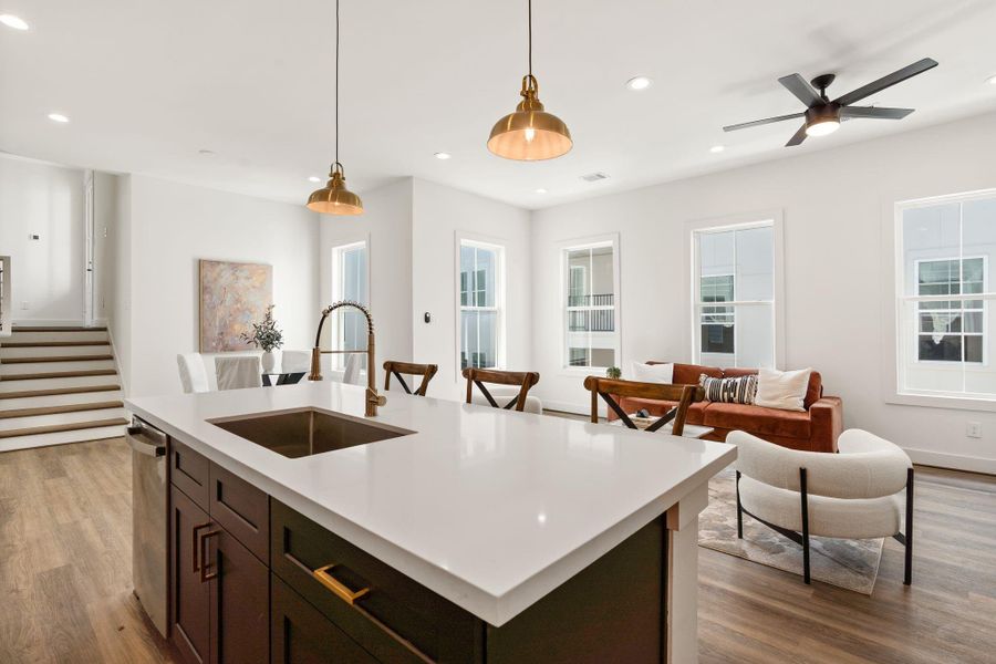 Furnished interior view inside a new home in , Houston (Image 9).