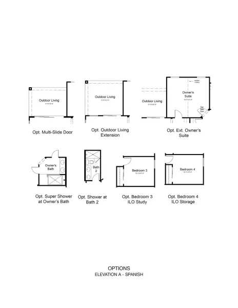 2D floor plan layout of this home in Estrella, Goodyear, AZ (Image 3).