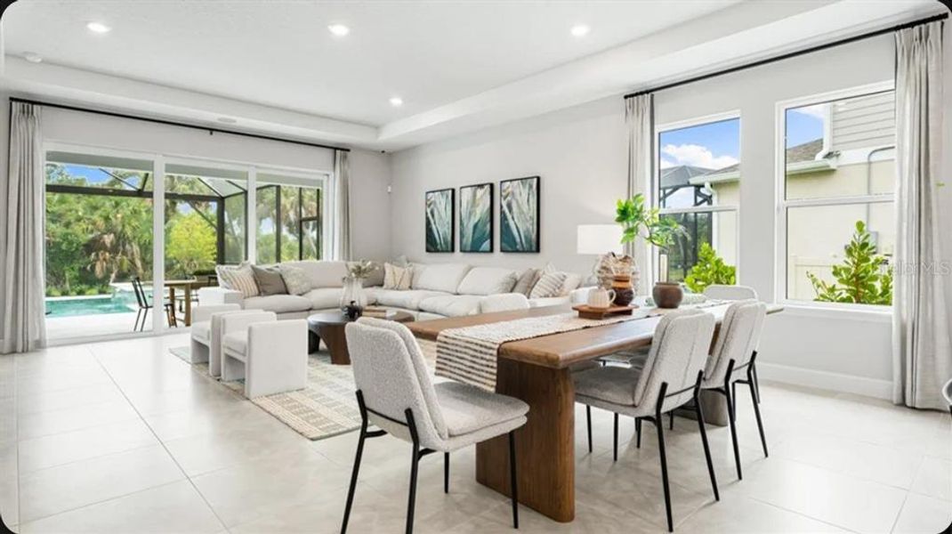 Furnished interior view inside a new home in Indigo Creek, Apollo Beach (Image 12).