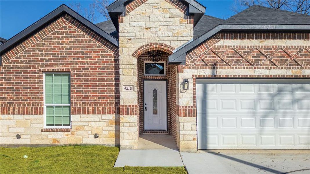 Exterior details and patio area of a home in , Dallas (Image 3). Exterior details and patio area of a home in , Dallas (Image 3).