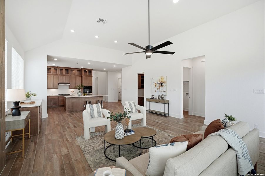 Furnished interior view inside a new home in Prominence Urban, San Antonio (Image 34). Furnished interior view inside a new home in Prominence Urban, San Antonio (Image 34).
