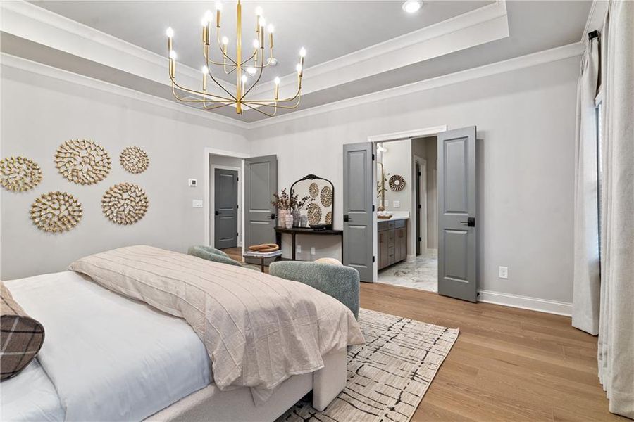 Furnished interior view inside a new home in Palisades Single Family, Cumming (Image 12).