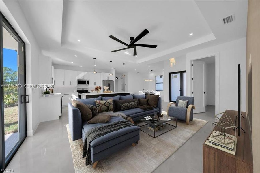 Furnished interior view inside a new home in , Lehigh Acres (Image 14).