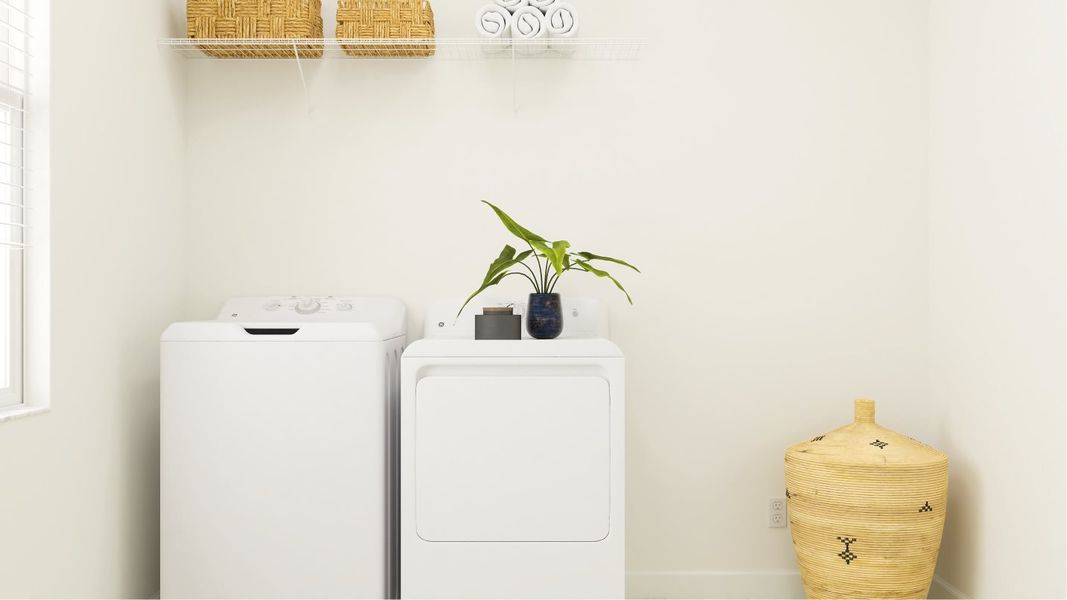 Sunburst laundry room