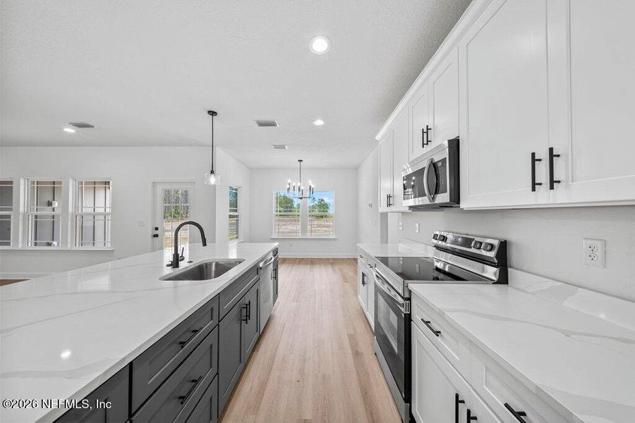 Furnished interior view inside a new home in , Sanderson (Image 10).