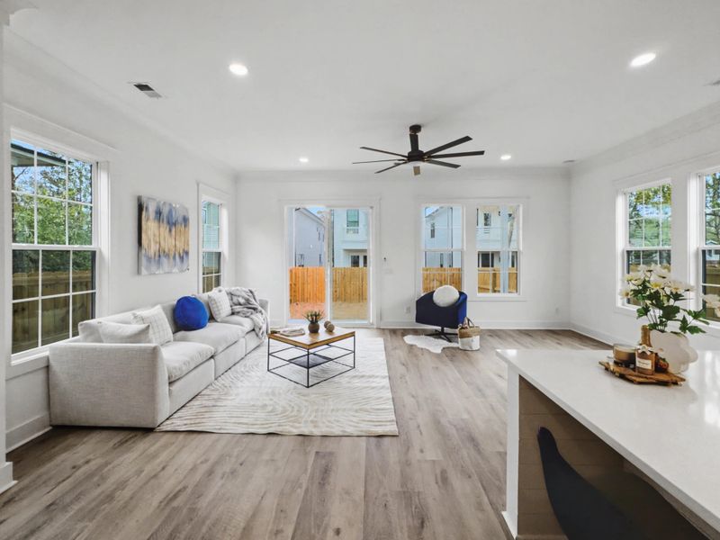 Furnished interior view inside a new home in , North Charleston (Image 14).